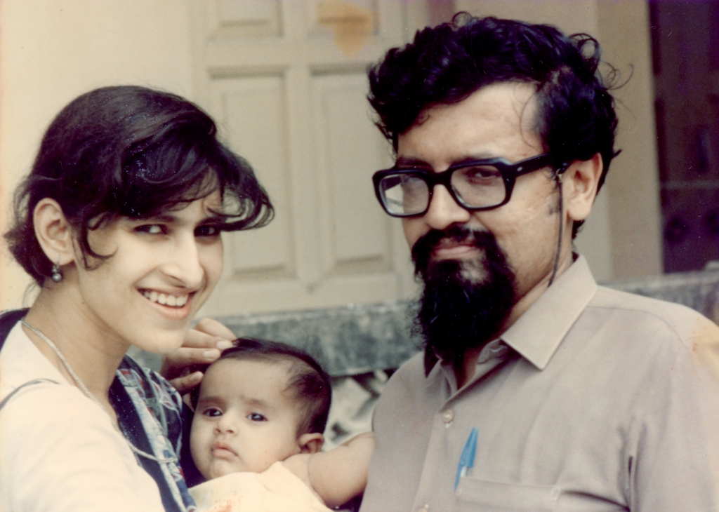 With Tapati and baby Mrinalini, CE 178 Salt Lake, September 1989