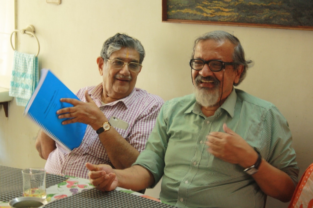 With his cousin Hari Bhaskar, Chennai, September 2014