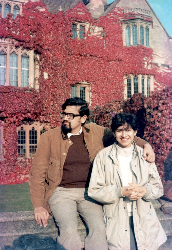 With Tapati, Oxford, 1987